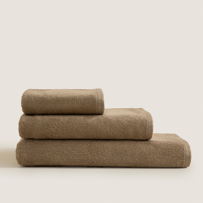 Carlin Hand Towel 30X50 Cm Khaki