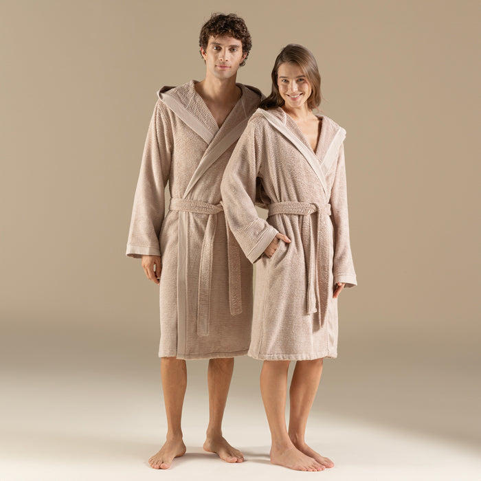 LYDIA Unısex Bathrobe LIGHT SOMON
