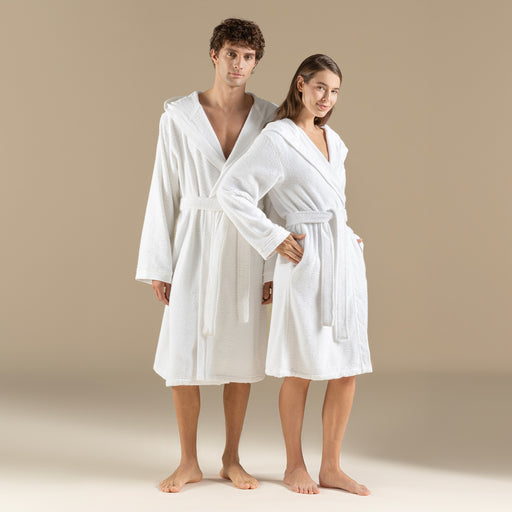 LYDIA Unısex Bathrobe White
