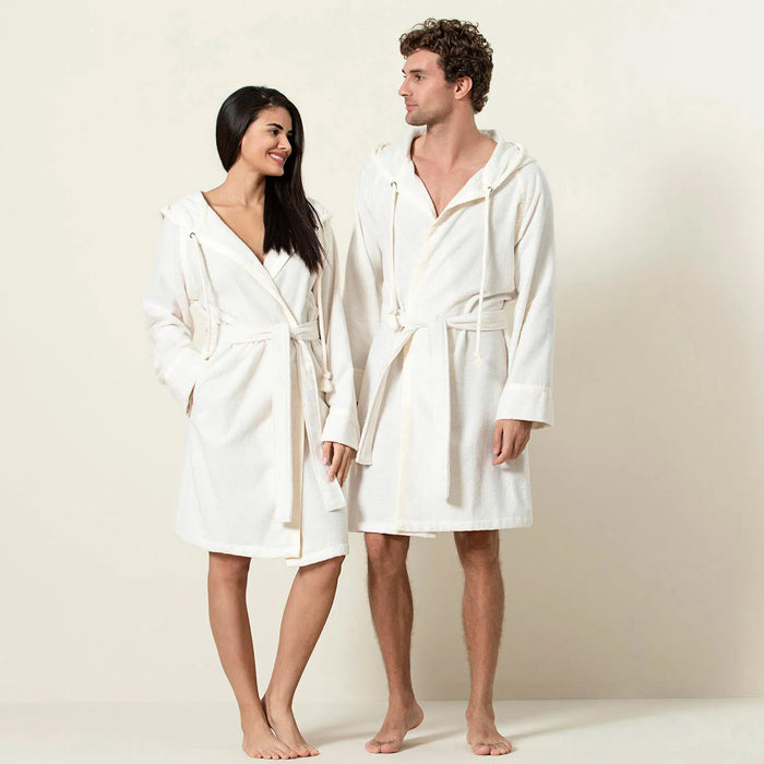 Ferme Unısex Bathrobe Ecru