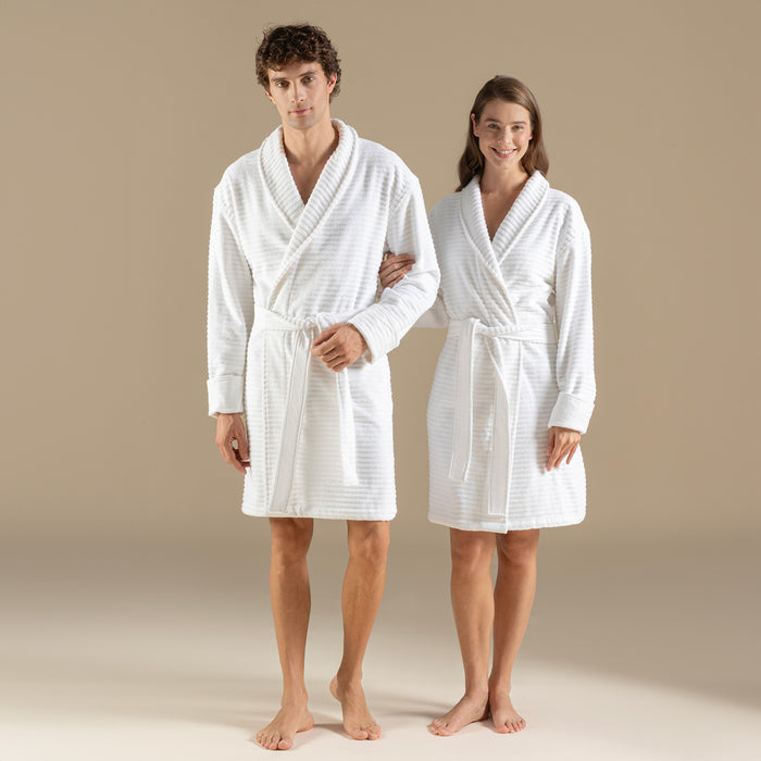 Hera Unısex Bathrobe White