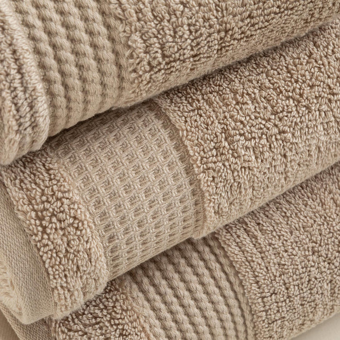 Eva Cotton Towel 30x50 Cm Dark Beige