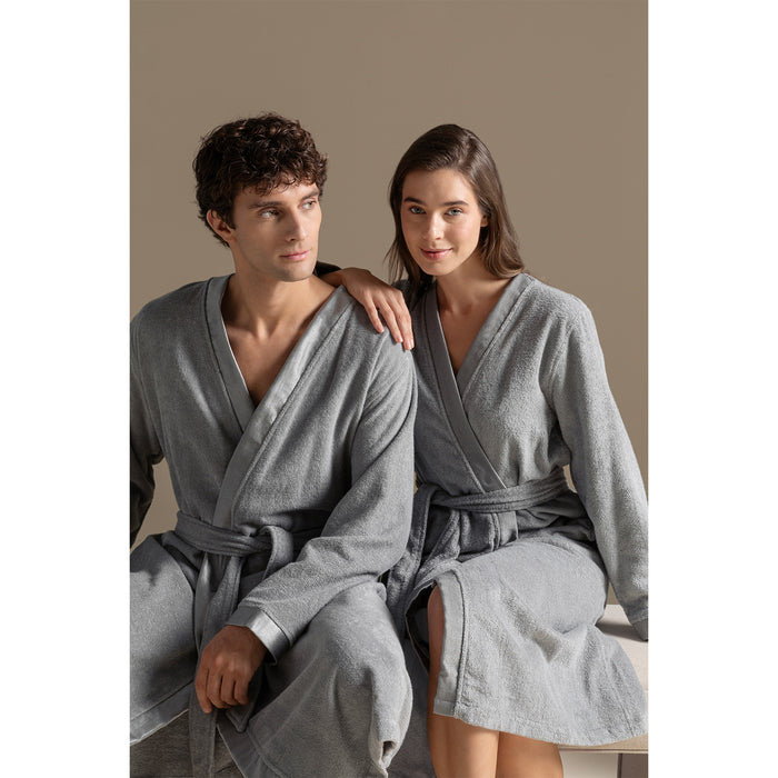 Floss Unisex Bathrobe Light Grey
