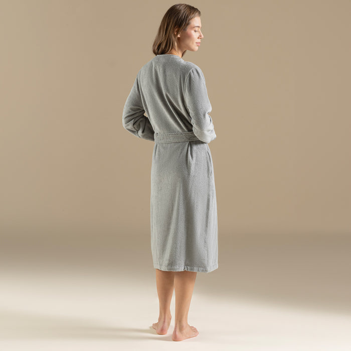 Floss Unisex Bathrobe Light Grey