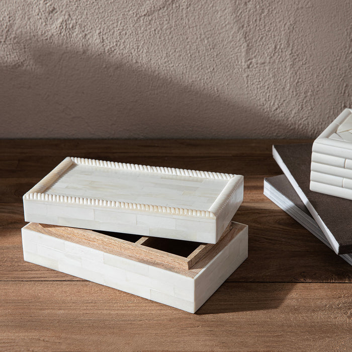 Teal Decorative Box Cream