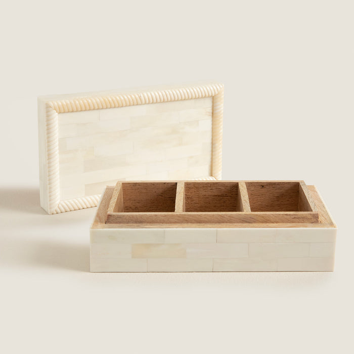 Teal Decorative Box Cream