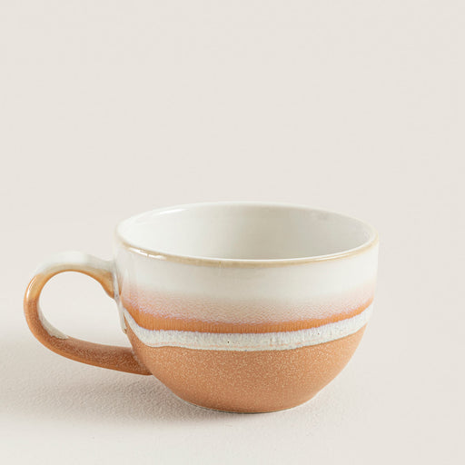 Hotan Mug Bej/Ekru/Çizgili