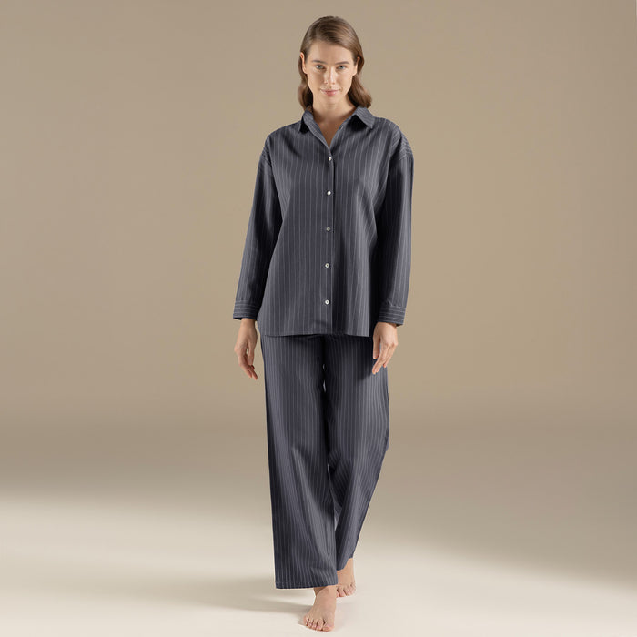 Almon Pajama Set Navy Blue