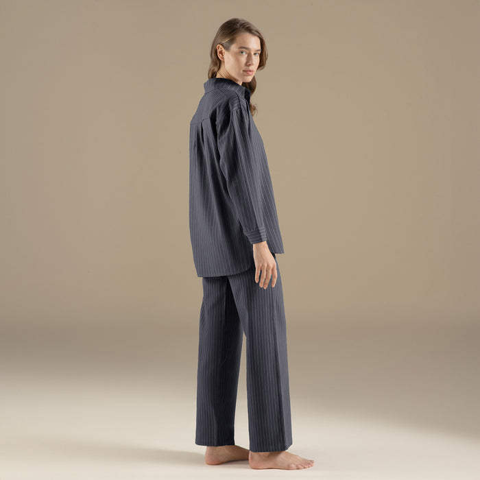 Almon Pajama Set Navy Blue