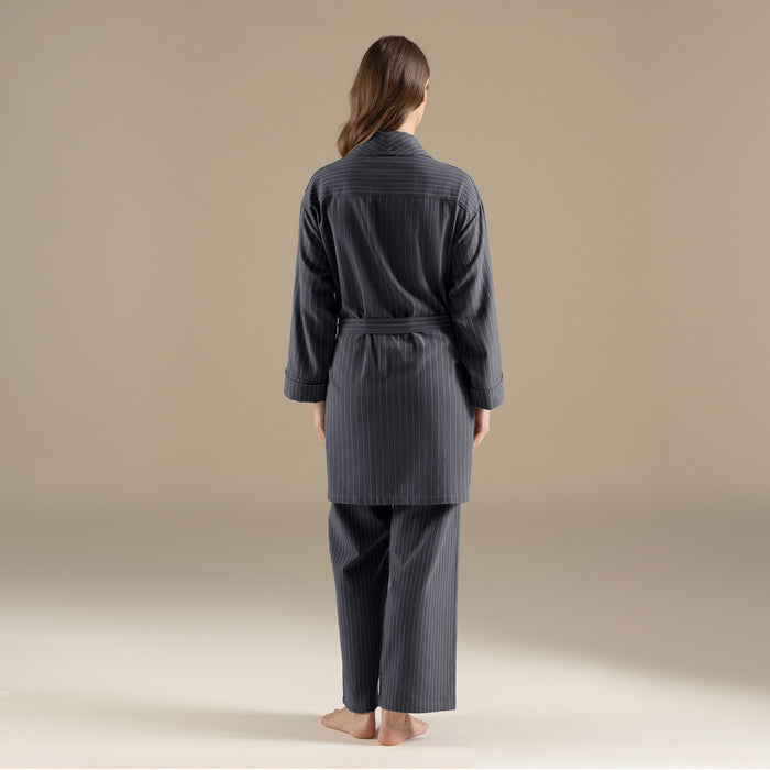 Almon Robe Navy Blue