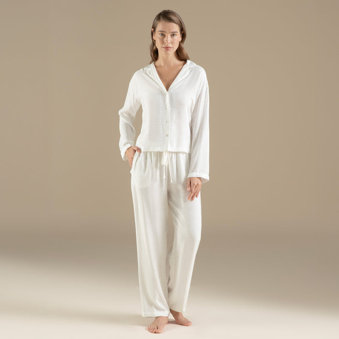 Pera Pajama Set Ecru