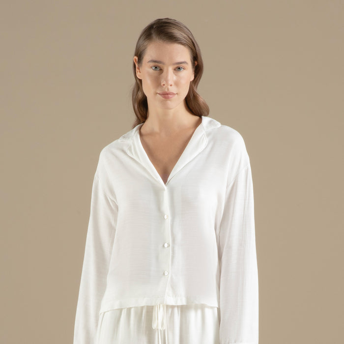 Pera Pajama Set Ecru