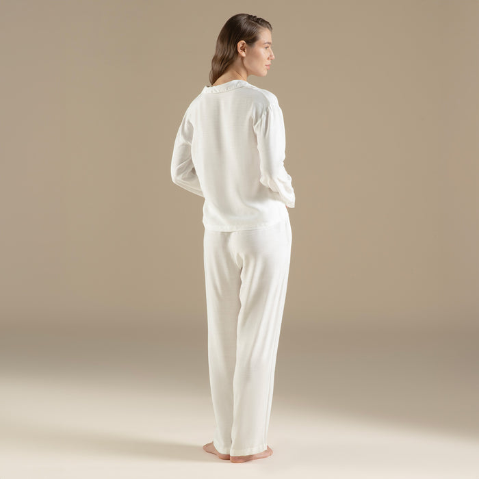 Pera Pajama Set Ecru