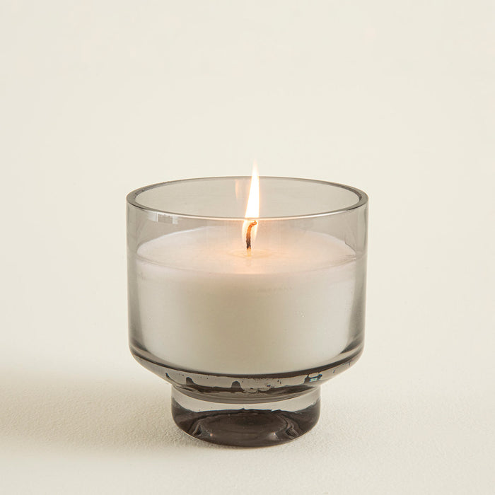 Ash Glass Candle Small Anthracite/Grey