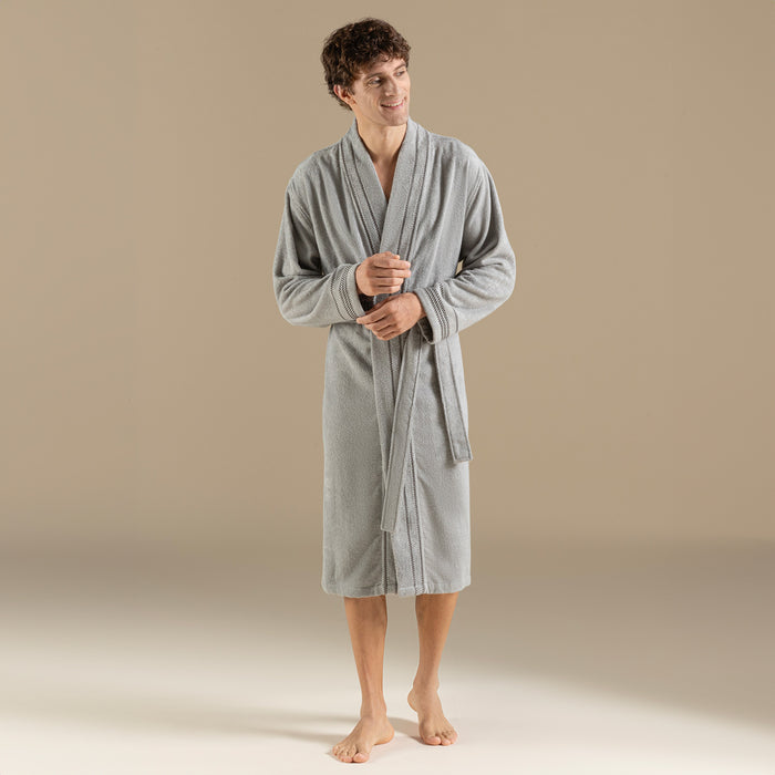 Natura Unısex Bathrobe Grey