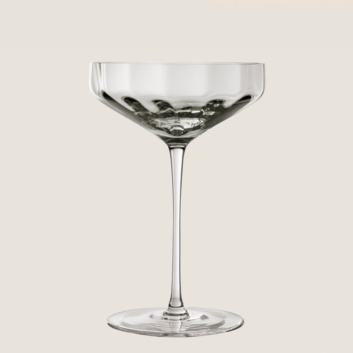 Celebration Smoky Champagne Glass Grey