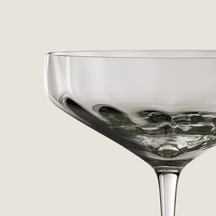 Celebration Smoky Champagne Glass Grey