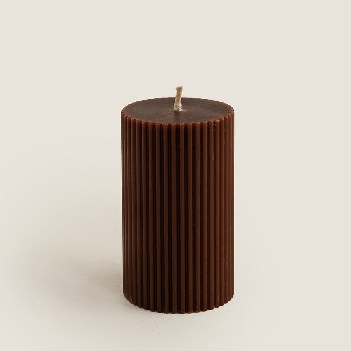 Helen 6X10 Cm Column Candle - Mınk Mink-Light Mink