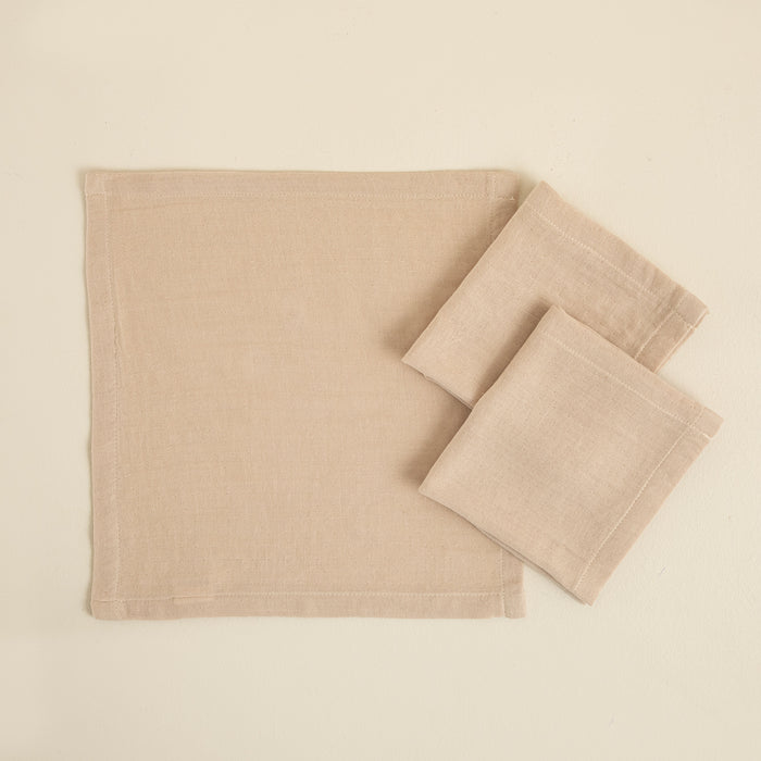 Abella 3-Piece Baby Burp Cloth Beige