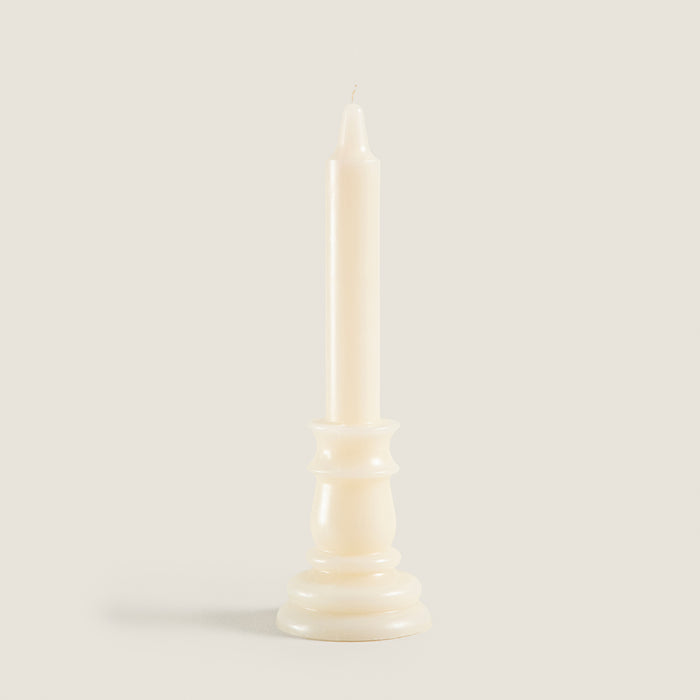 Flamme Candlestıck Cream 25 Cm Cream