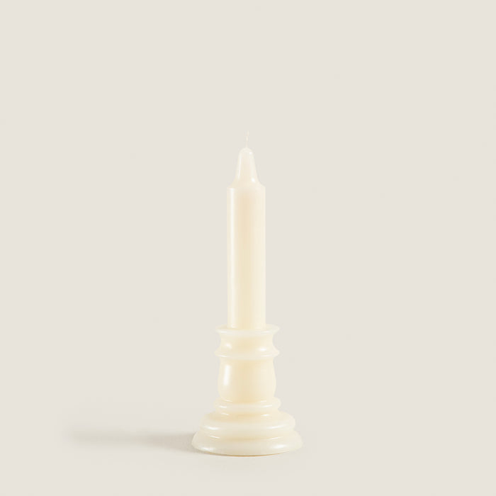 Flamme Candlestıck Cream 20 Cm Cream