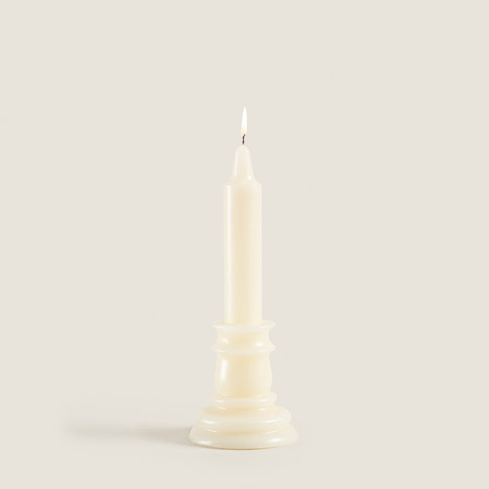 Flamme Candlestıck Cream 20 Cm Cream
