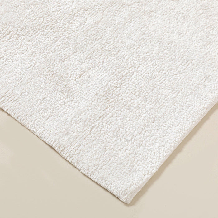 Bamboo Solid BathMat 70x130 cm White