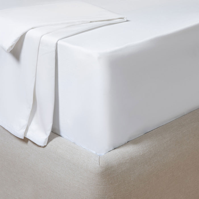 Classic Single Bed Sheet 180x260 cm White