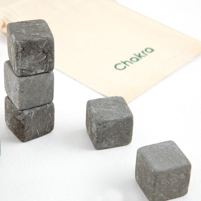 Ice Marble Stone Set for Drink 2 cm Dark Grey