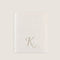 Solid Embroidered Face Towel 50x90 cm (K) Ecru
