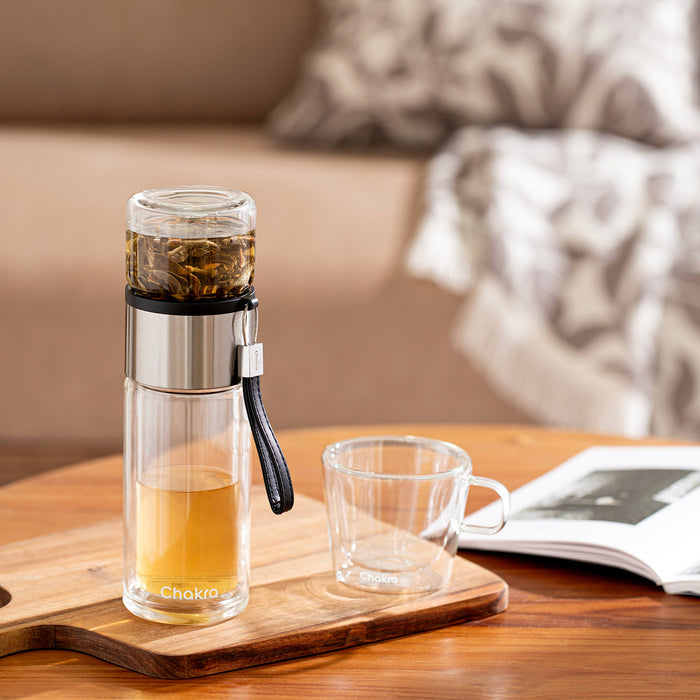 Tea Water Seperating Bottle Transparent